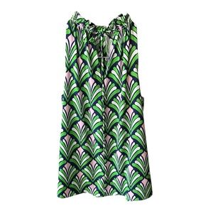 Macbeth Collection by Margaret‎ Josephs Printed Sleeveless Blouse Size Small